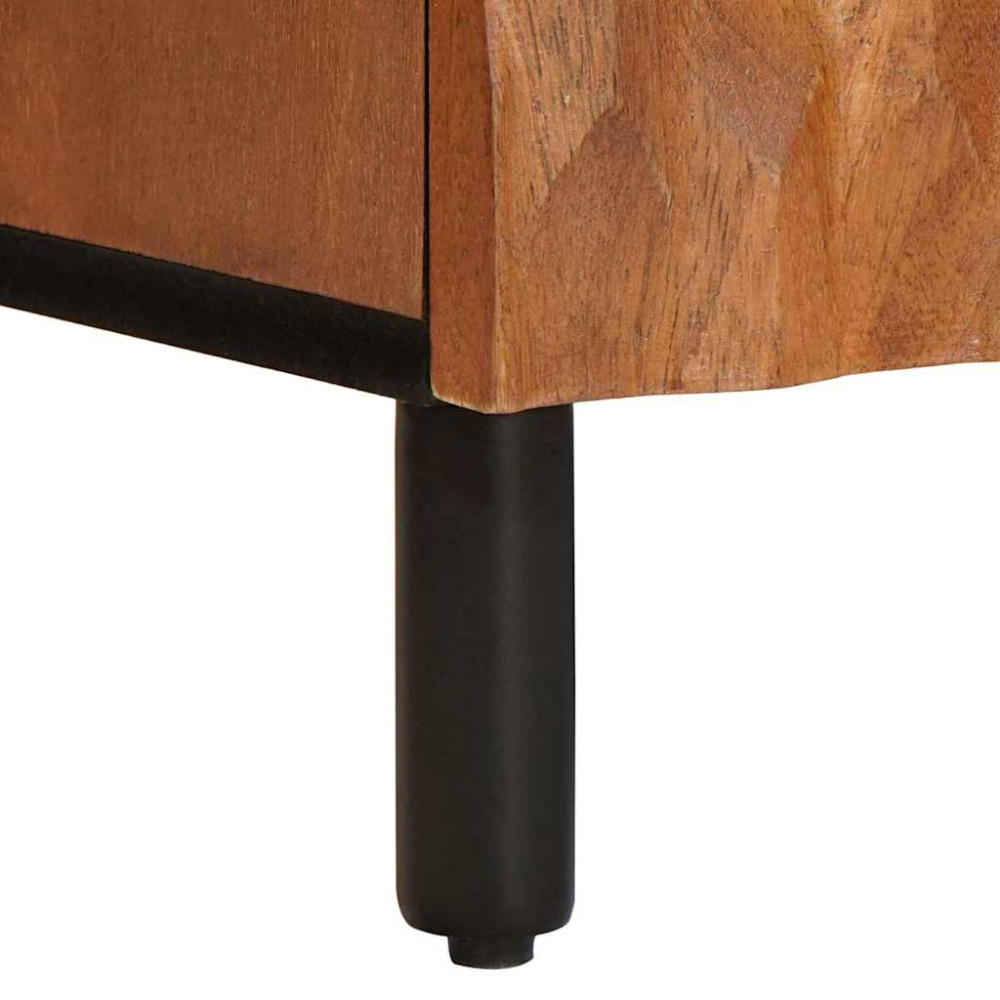 Produktbild för TV-skåp Acacia Brun Finish 105 x 33 x 46 cm Massivt mangoträ