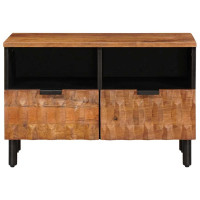 Produktbild för TV-skåp Acacia Brun Finish 70 x 33 x 46 cm Massivt mangoträ