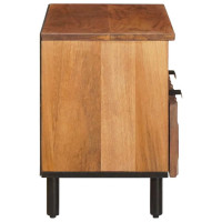 Produktbild för TV-skåp Acacia Brun Finish 70 x 33 x 46 cm Massivt mangoträ