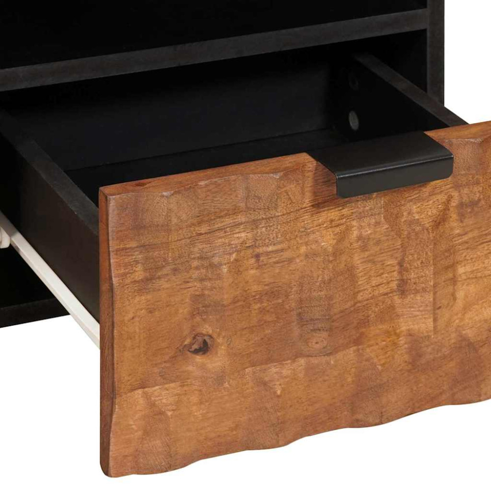 Produktbild för TV-skåp Acacia Brun Finish 70 x 33 x 46 cm Massivt mangoträ