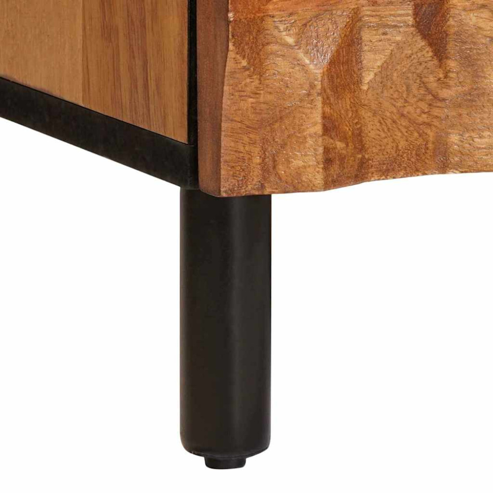 Produktbild för TV-skåp Acacia Brun Finish 70 x 33 x 46 cm Massivt mangoträ