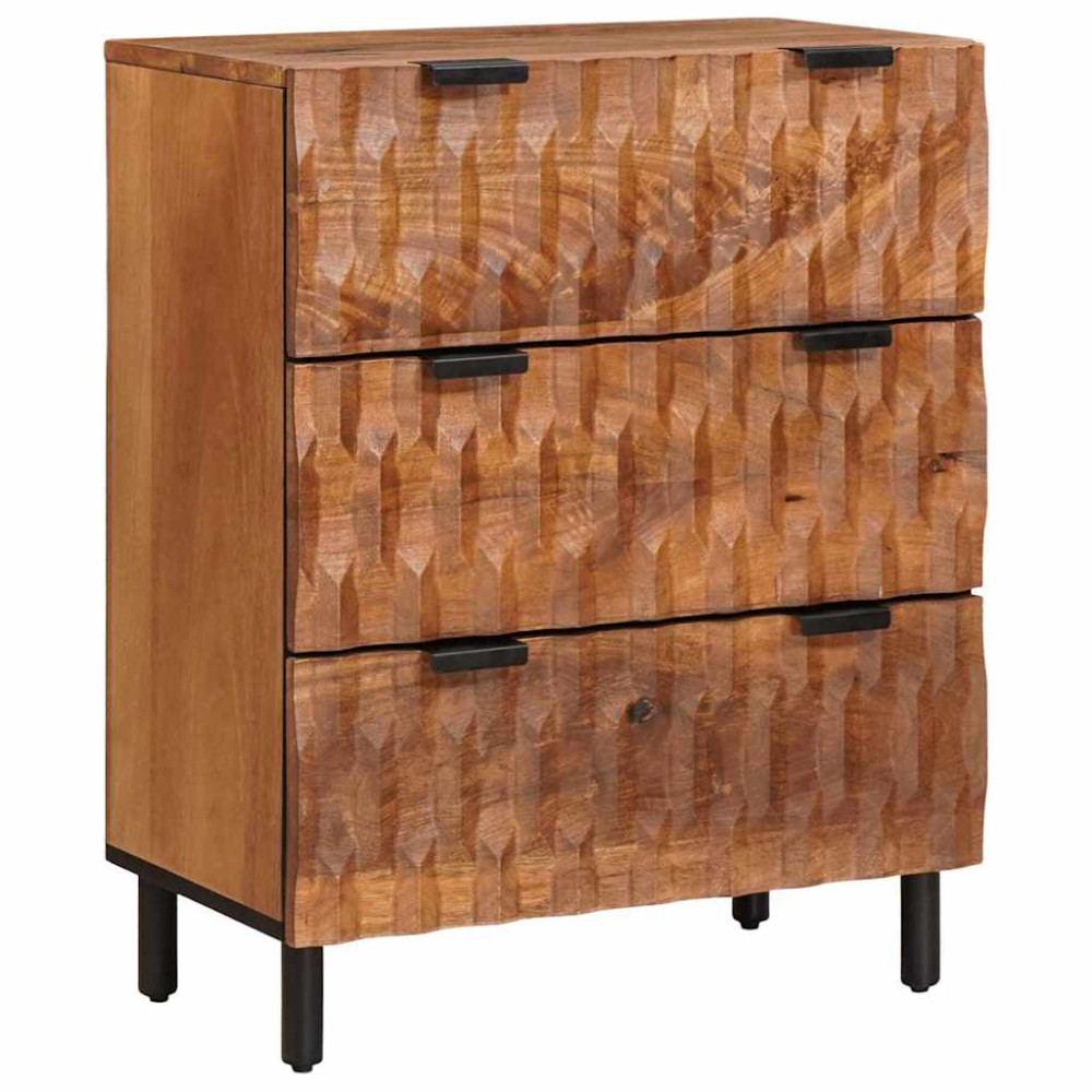 Produktbild för Sideboard Acacia Brun Finish 60 x 33 x 75 cm Massivt mangoträ