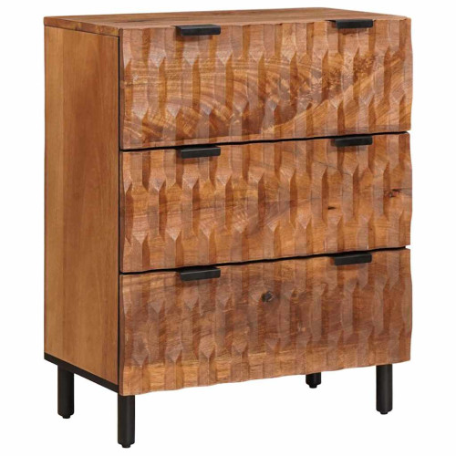 vidaXL Sideboard Acacia Brun Finish 60 x 33 x 75 cm Massivt mangoträ