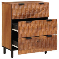 Produktbild för Sideboard Acacia Brun Finish 60 x 33 x 75 cm Massivt mangoträ