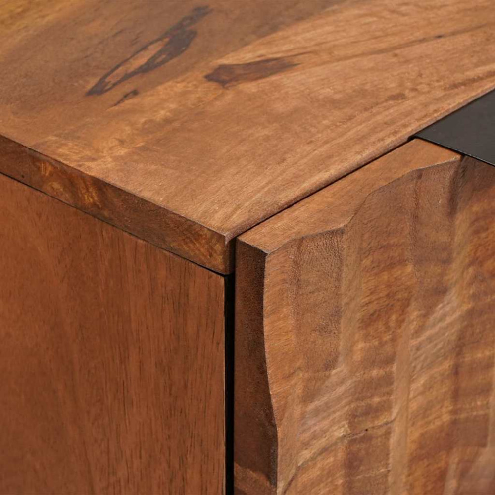 Produktbild för Sideboard Acacia Brun Finish 60 x 33 x 75 cm Massivt mangoträ
