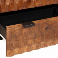 Produktbild för Sideboard Acacia Brun Finish 60 x 33 x 75 cm Massivt mangoträ