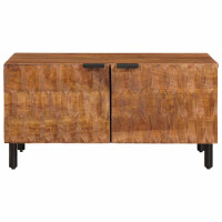 Produktbild för Kaffeebord Brun 80 x 50 x 40 cm Massivt mangoträ