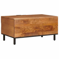 Produktbild för Kaffeebord Brun 80 x 50 x 40 cm Massivt mangoträ