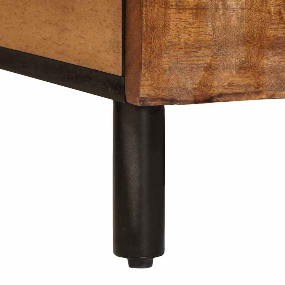 Produktbild för Kaffeebord Brun 80 x 50 x 40 cm Massivt mangoträ