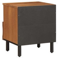 Produktbild för Nattduksbord 2 pcs Brun 40 x 33 x 46 cm Massivt mangoträ