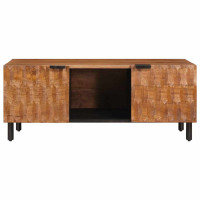 Produktbild för Kaffeebord Brun 100 x 54 x 40 cm Massivt mangoträ