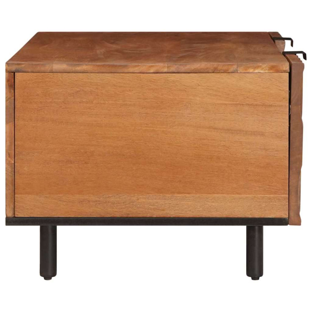Produktbild för Kaffeebord Brun 100 x 54 x 40 cm Massivt mangoträ
