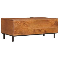 Produktbild för Kaffeebord Brun 100 x 54 x 40 cm Massivt mangoträ