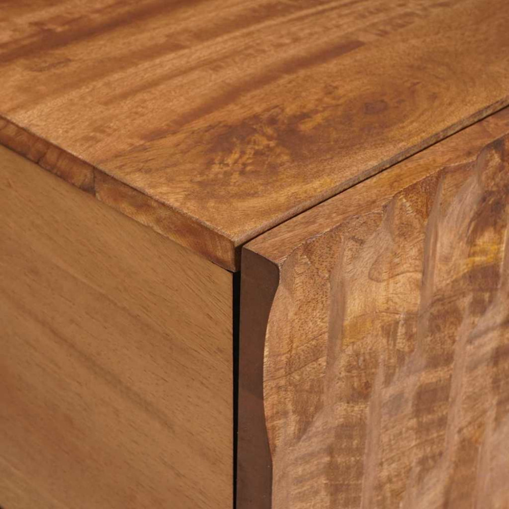 Produktbild för Kaffeebord Brun 100 x 54 x 40 cm Massivt mangoträ