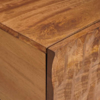 Produktbild för Kaffeebord Brun 100 x 54 x 40 cm Massivt mangoträ