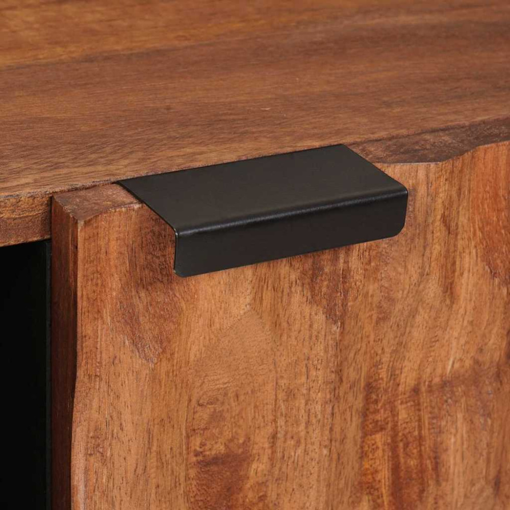 Produktbild för Kaffeebord Brun 100 x 54 x 40 cm Massivt mangoträ