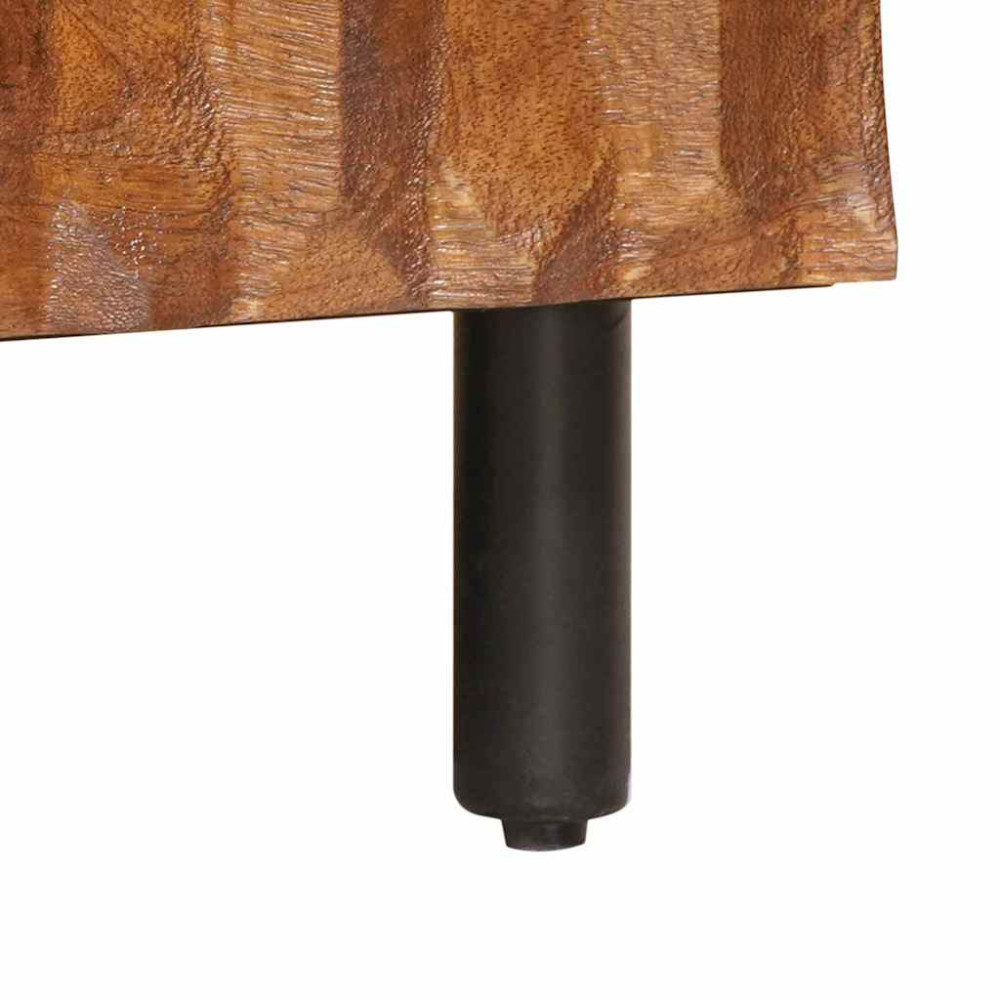 Produktbild för Kaffeebord Brun 100 x 54 x 40 cm Massivt mangoträ