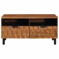 Produktbild för Kaffeebord med låda Brun 80 x 54 x 40 cm Massivt mangoträ