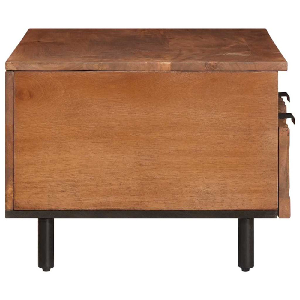 Produktbild för Kaffeebord med låda Brun 80 x 54 x 40 cm Massivt mangoträ