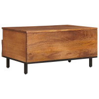 Produktbild för Kaffeebord med låda Brun 80 x 54 x 40 cm Massivt mangoträ