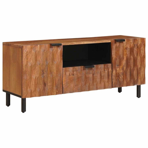vidaXL TV-skåp Acacia Brun Finish 105 x 33 x 46 cm Massivt mangoträ