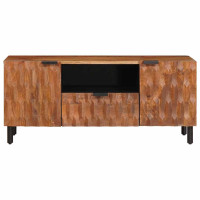 Produktbild för TV-skåp Acacia Brun Finish 105 x 33 x 46 cm Massivt mangoträ