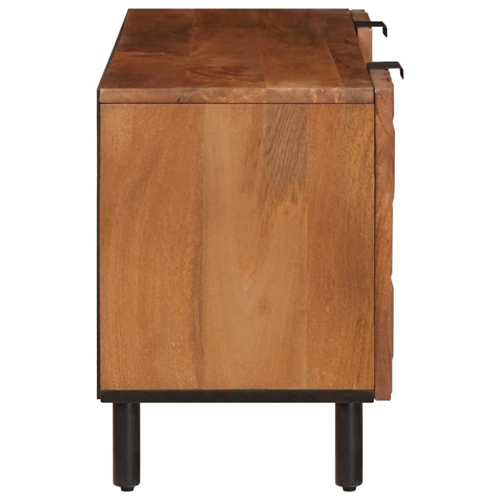 Produktbild för TV-skåp Acacia Brun Finish 105 x 33 x 46 cm Massivt mangoträ