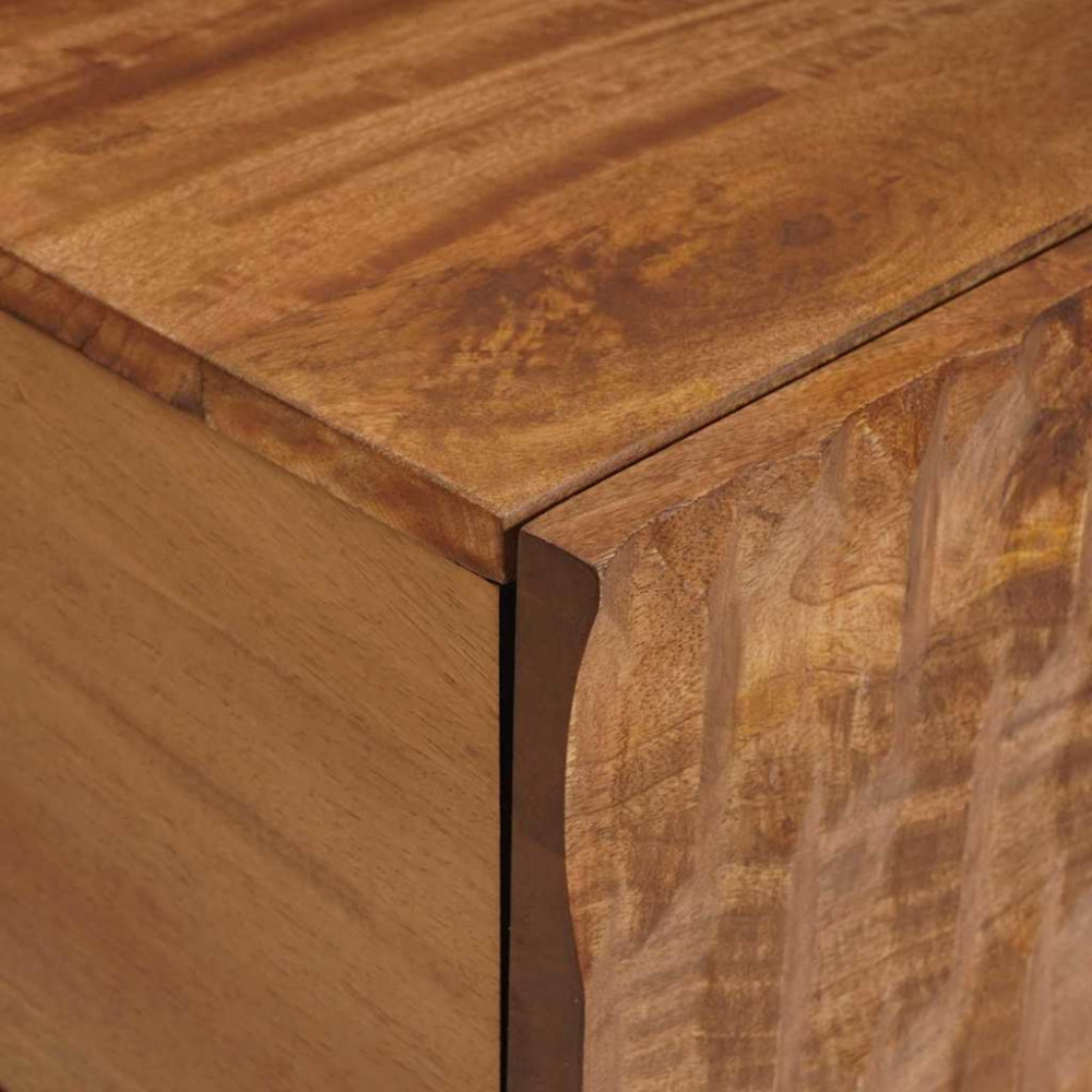 Produktbild för TV-skåp Acacia Brun Finish 105 x 33 x 46 cm Massivt mangoträ