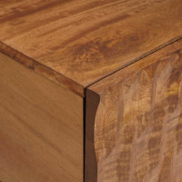Produktbild för TV-skåp Acacia Brun Finish 105 x 33 x 46 cm Massivt mangoträ