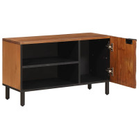 Produktbild för TV-skåp Acacia Brun Finish 80 x 33 x 46 cm Massivt mangoträ