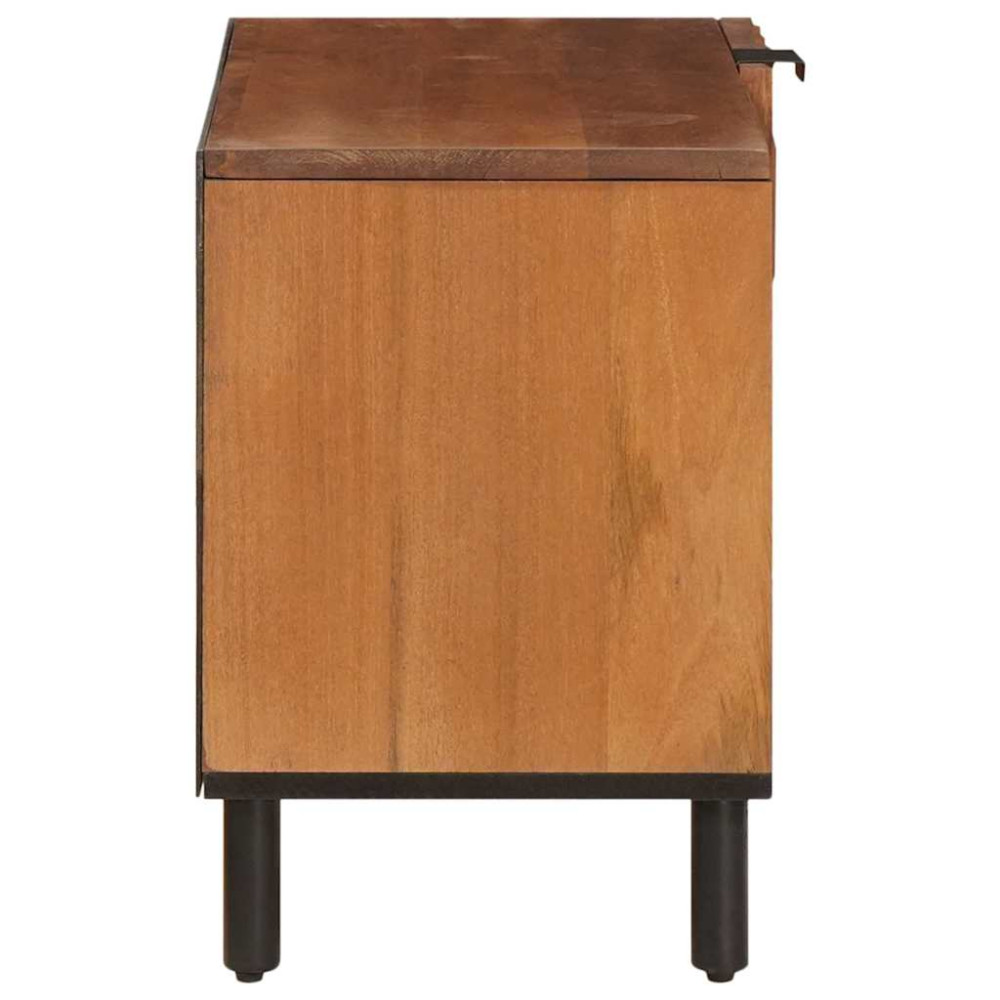 Produktbild för TV-skåp Acacia Brun Finish 80 x 33 x 46 cm Massivt mangoträ