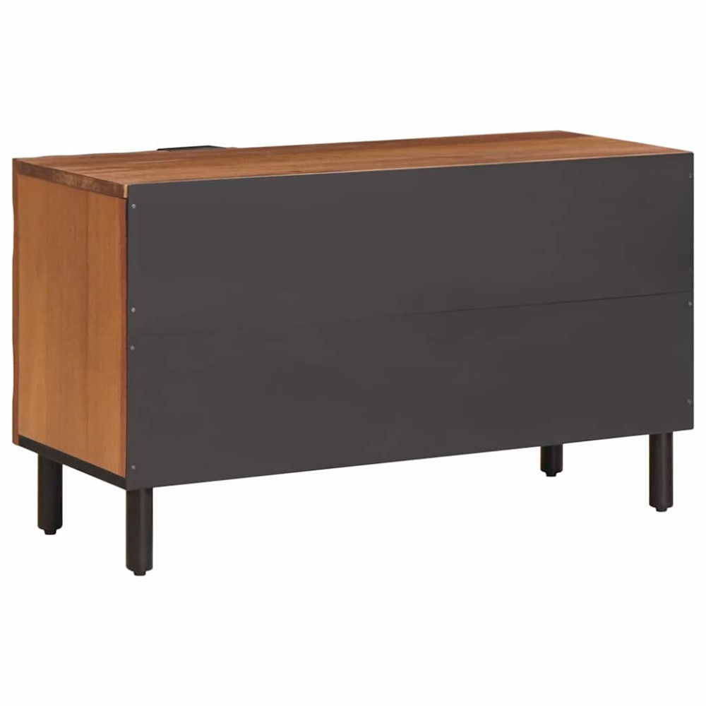 Produktbild för TV-skåp Acacia Brun Finish 80 x 33 x 46 cm Massivt mangoträ