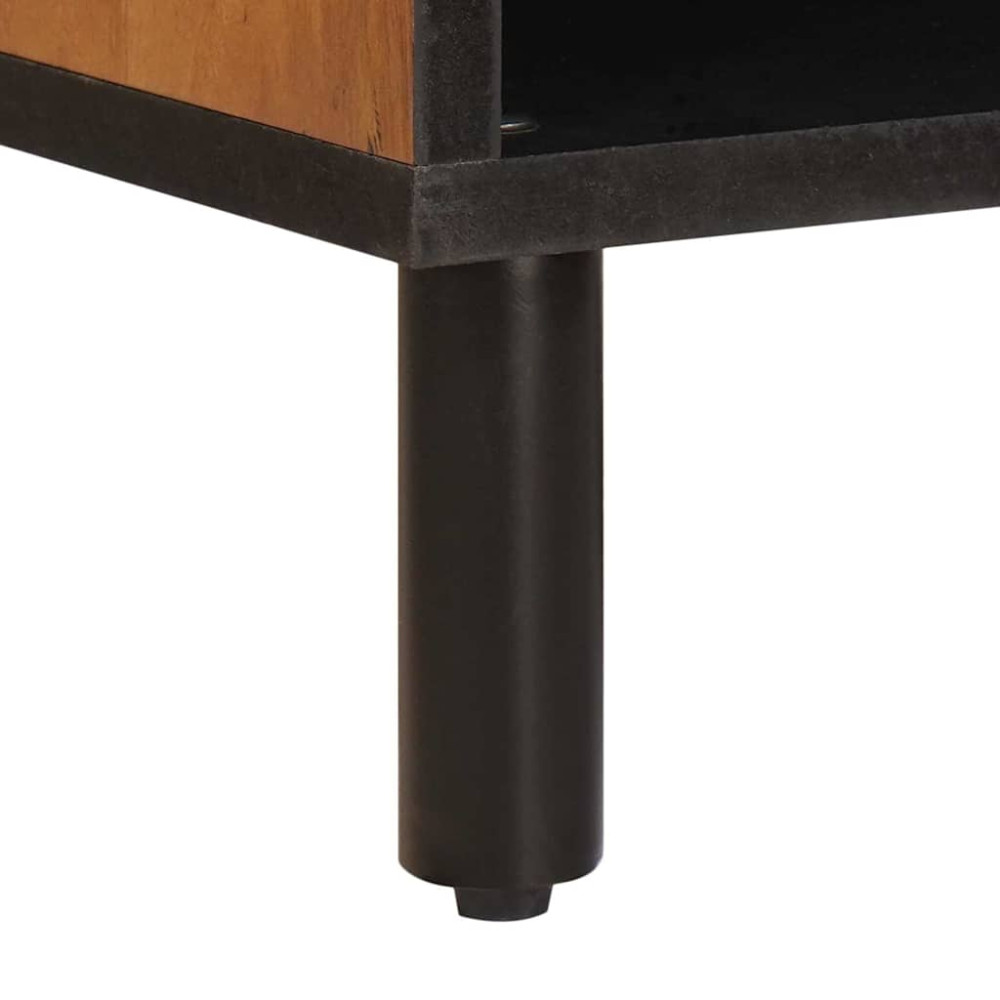 Produktbild för TV-skåp Acacia Brun Finish 80 x 33 x 46 cm Massivt mangoträ