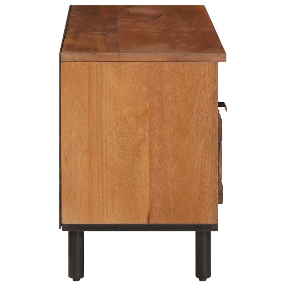 Produktbild för TV-skåp Acacia Brun Finish 100 x 33 x 46 cm Massivt mangoträ