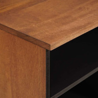 Produktbild för TV-skåp Acacia Brun Finish 100 x 33 x 46 cm Massivt mangoträ