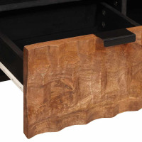 Produktbild för TV-skåp Acacia Brun Finish 100 x 33 x 46 cm Massivt mangoträ