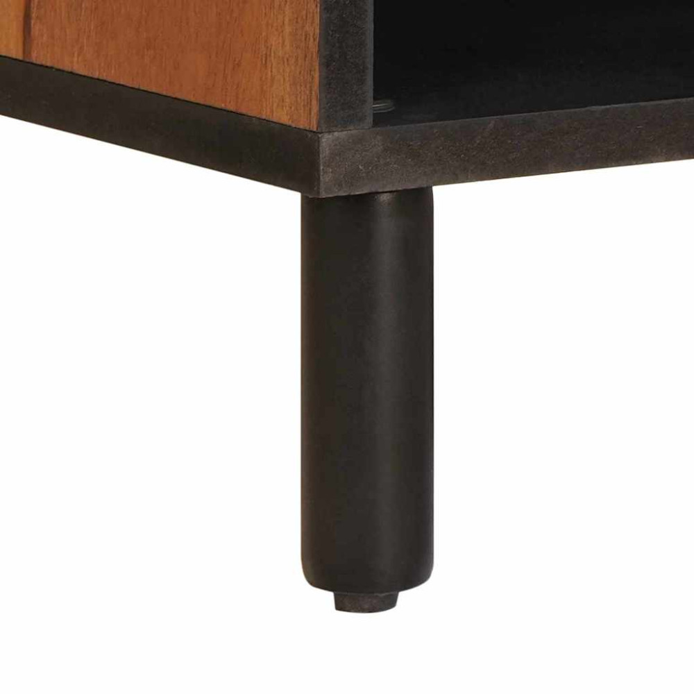 Produktbild för TV-skåp Acacia Brun Finish 100 x 33 x 46 cm Massivt mangoträ