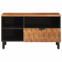 Produktbild för TV-skåp Acacia Brun Finish 80 x 33 x 46 cm Massivt mangoträ
