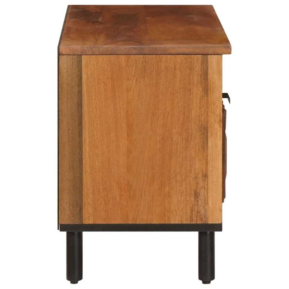 Produktbild för TV-skåp Acacia Brun Finish 80 x 33 x 46 cm Massivt mangoträ