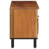 Produktbild för TV-skåp Acacia Brun Finish 80 x 33 x 46 cm Massivt mangoträ