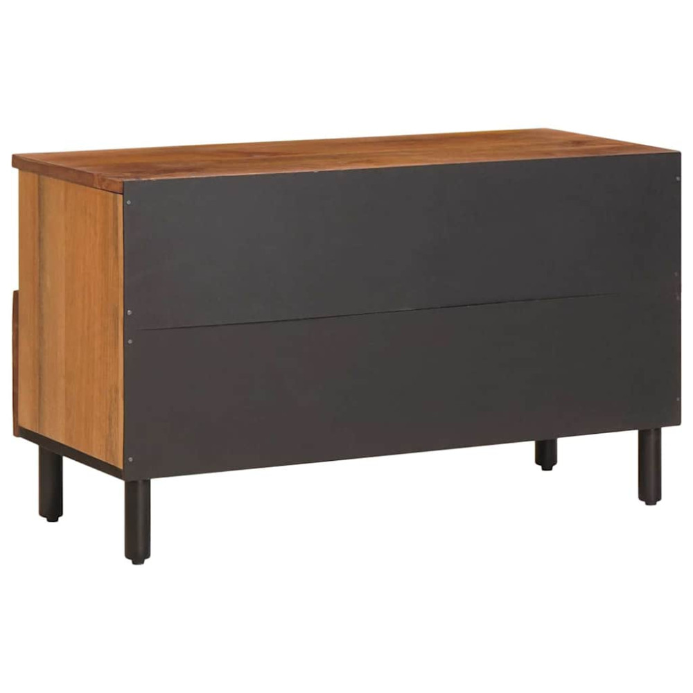 Produktbild för TV-skåp Acacia Brun Finish 80 x 33 x 46 cm Massivt mangoträ