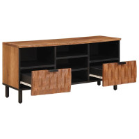 Produktbild för TV-skåp Acacia Brun Finish 100 x 33 x 46 cm Massivt mangoträ
