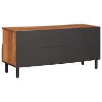 Produktbild för TV-skåp Acacia Brun Finish 100 x 33 x 46 cm Massivt mangoträ