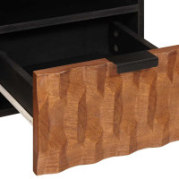 Produktbild för TV-skåp Acacia Brun Finish 100 x 33 x 46 cm Massivt mangoträ