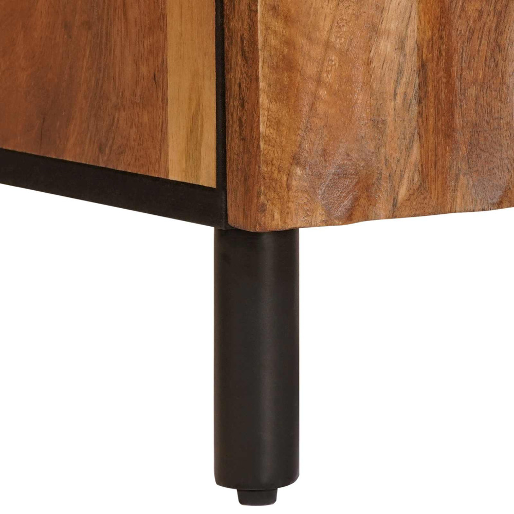 Produktbild för Sideboard Acacia Brun Finish 40 x 33 x 75 cm Massivt mangoträ
