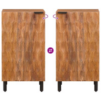 Produktbild för Sideboard Acacia Brun Finish 40 x 33 x 75 cm Massivt mangoträ
