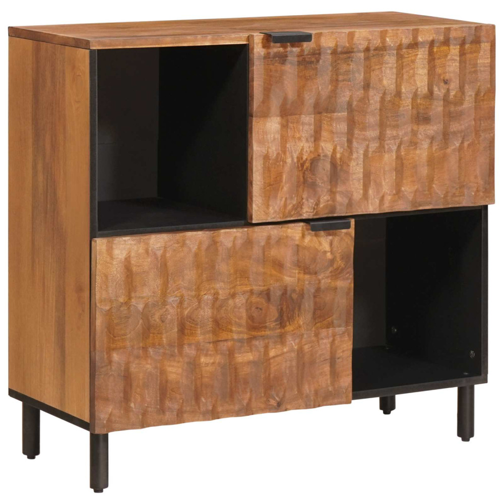 Produktbild för Sideboard Acacia Brun Finish 80 x 33 x 75 cm Massivt mangoträ