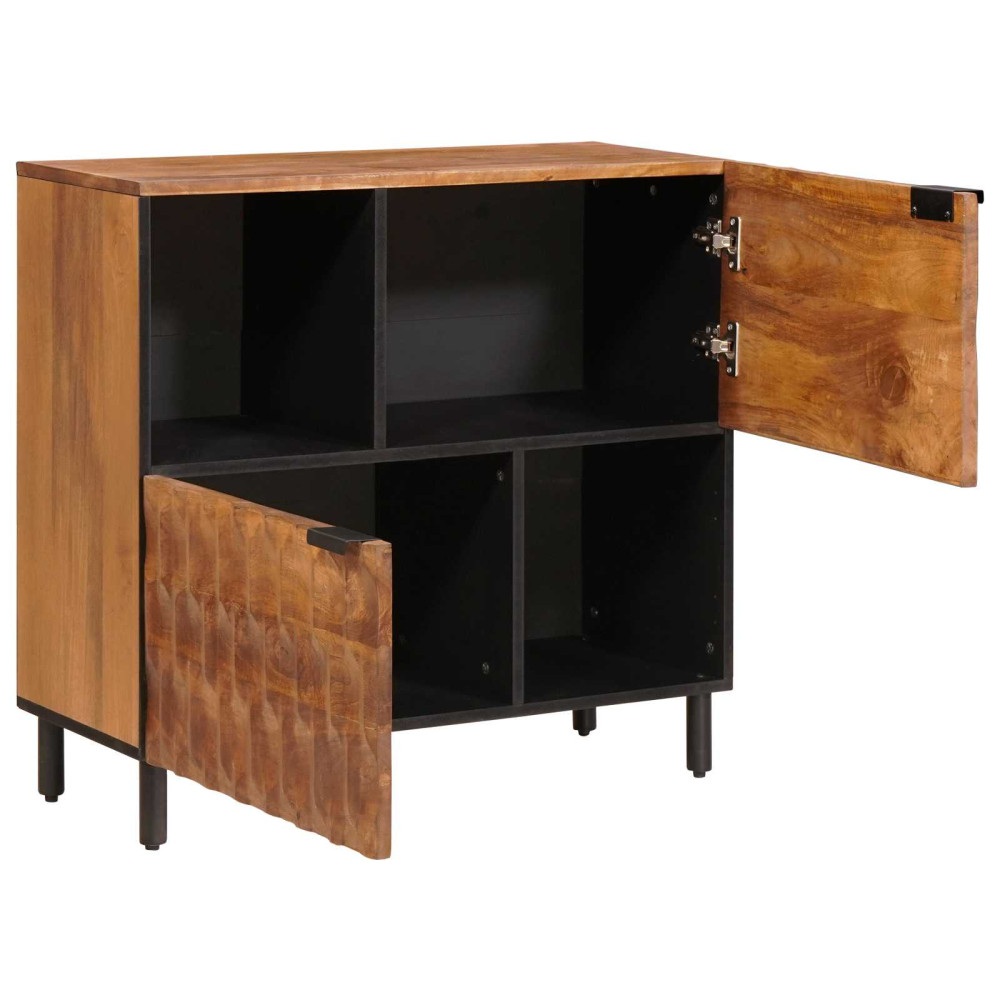 Produktbild för Sideboard Acacia Brun Finish 80 x 33 x 75 cm Massivt mangoträ