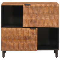 Produktbild för Sideboard Acacia Brun Finish 80 x 33 x 75 cm Massivt mangoträ