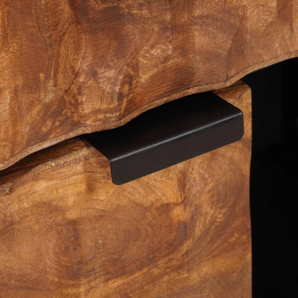 Produktbild för Sideboard Acacia Brun Finish 80 x 33 x 75 cm Massivt mangoträ